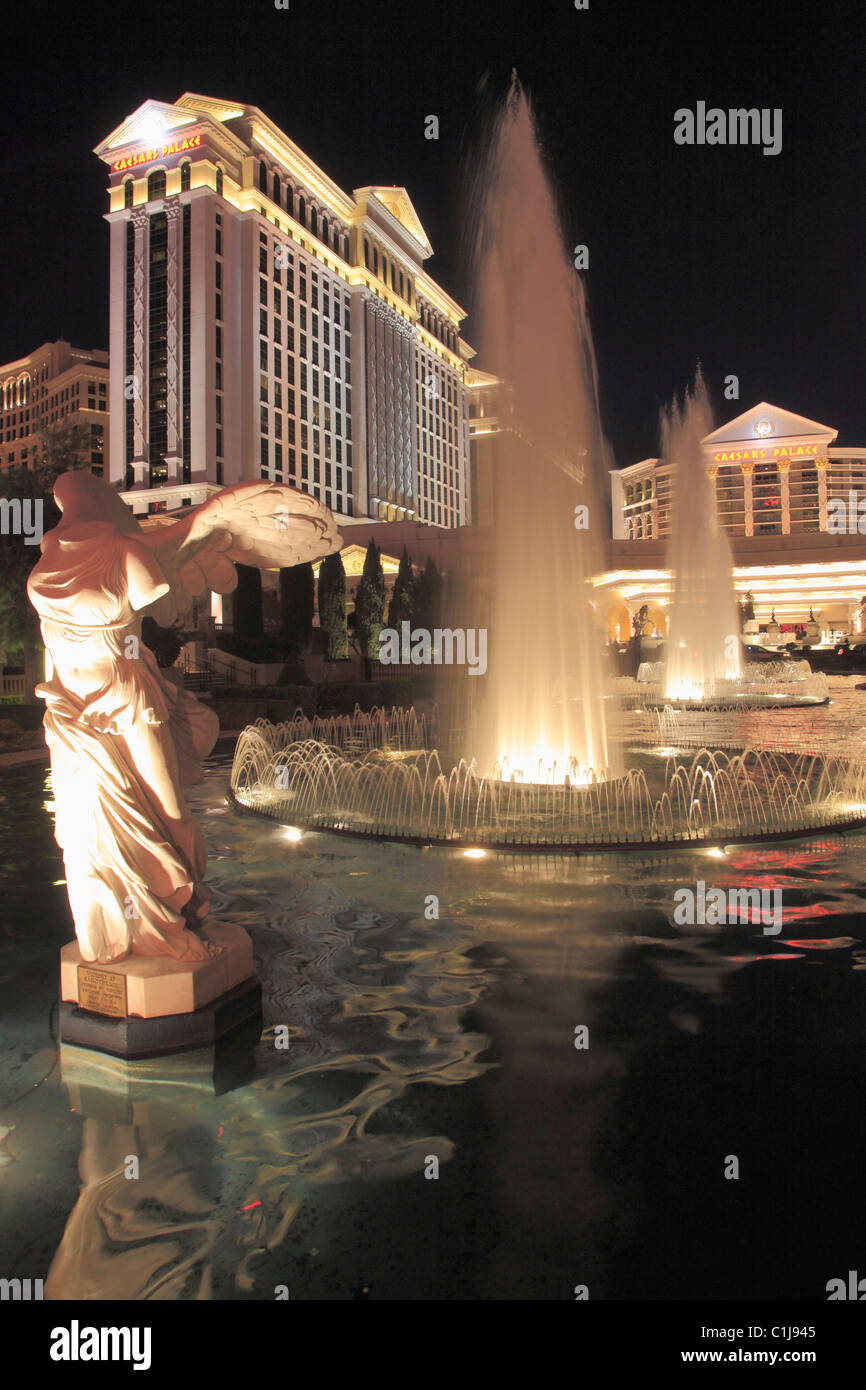 USA, Nevada, Las Vegas, Caesars Palace, Hotel, Casino, Brunnen, Stockfoto