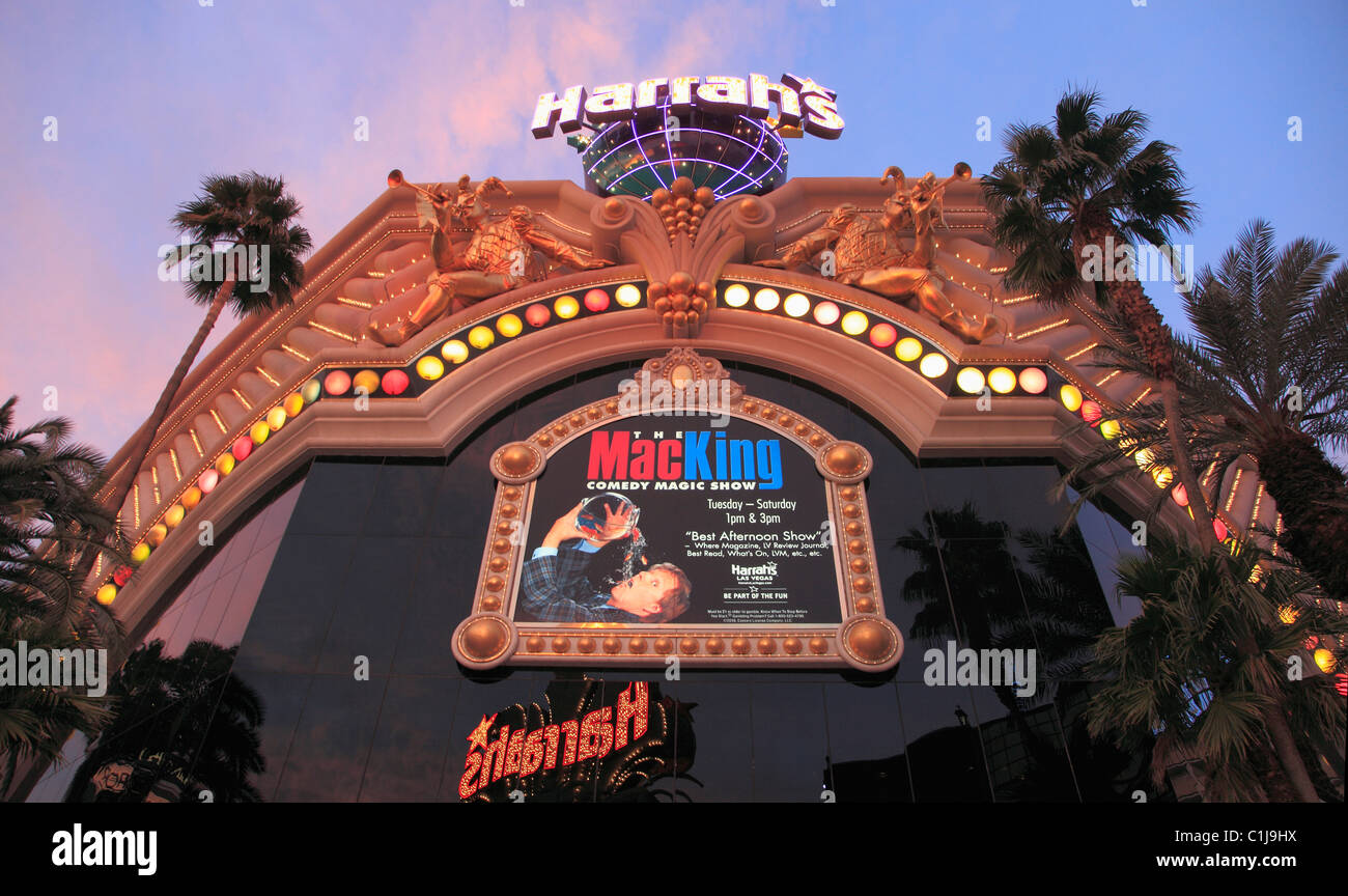 USA, Nevada, Las Vegas, Harrah's, Hotel, Casino, Stockfoto