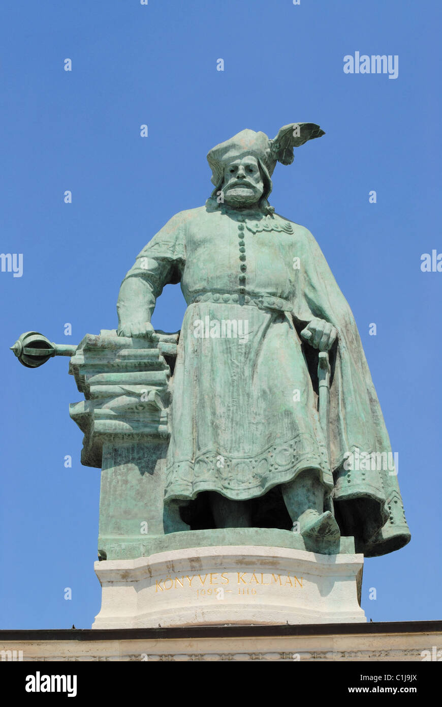 Statue im Zentrum von Wien Stockfoto