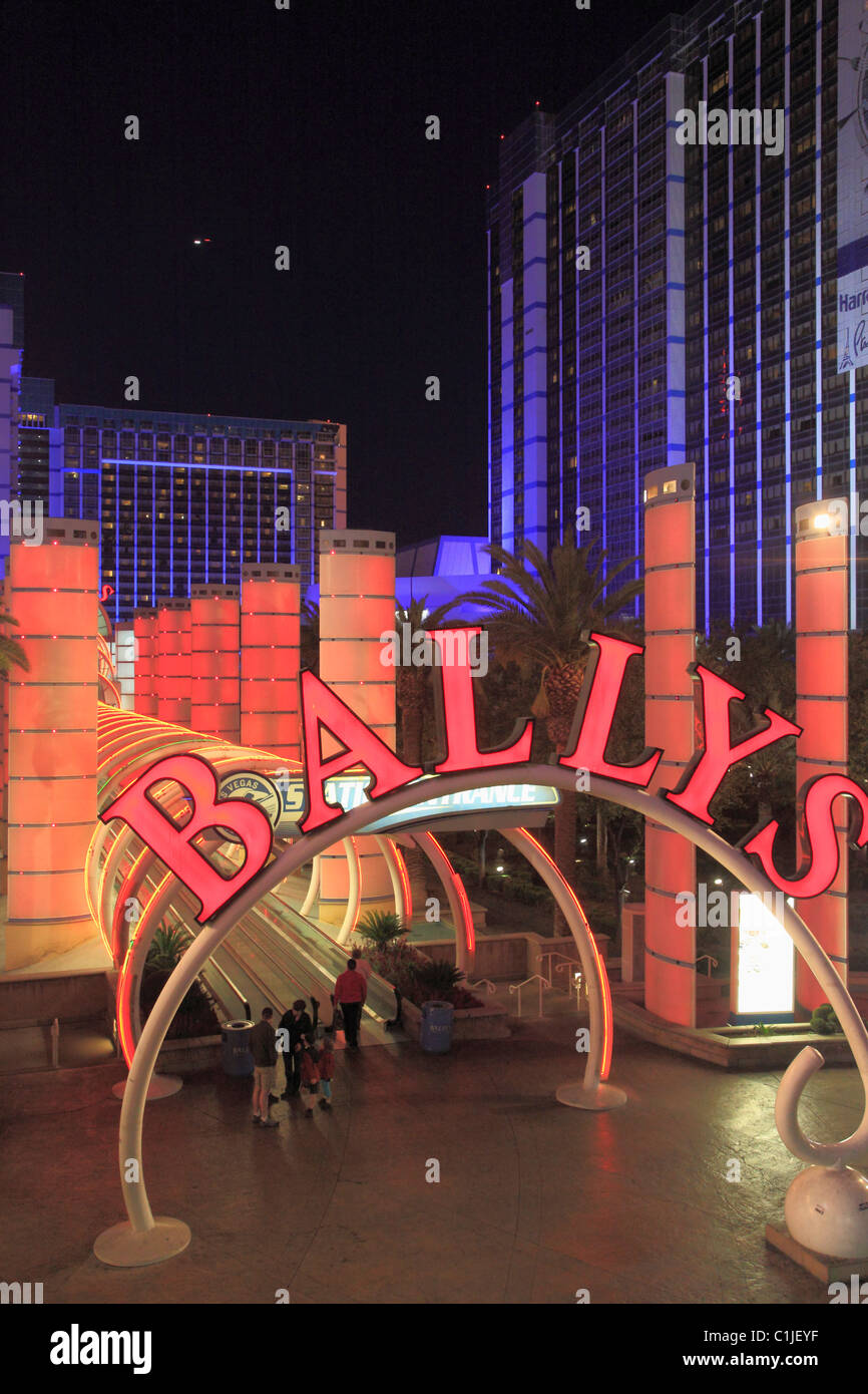 USA, Nevada, Las Vegas, Bally, Hotel, Casino, Stockfoto