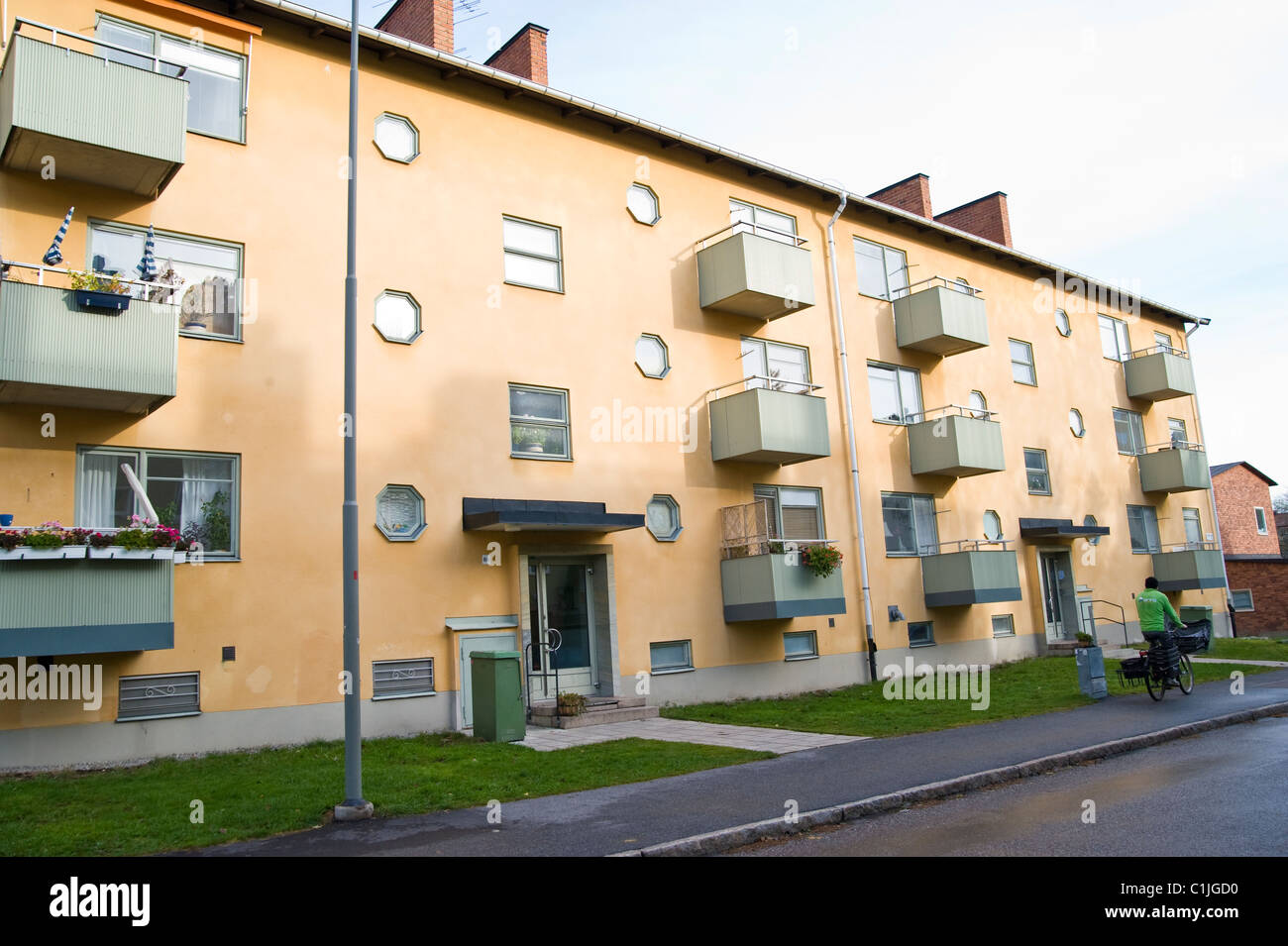 Villa, Wohnungen, Vororten, Gebäude Stockfoto