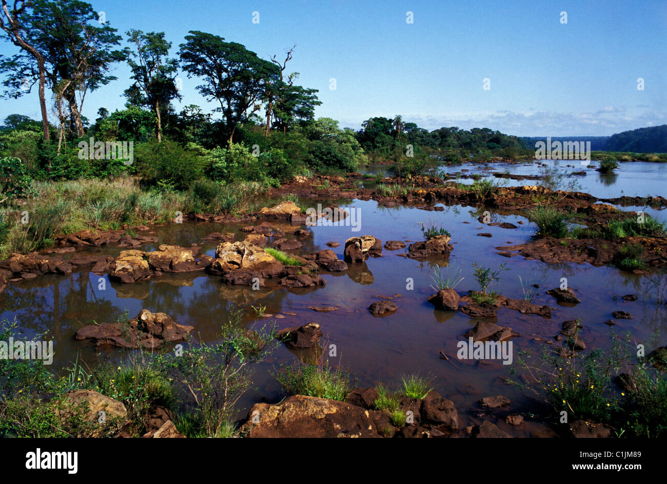 Argentinien, Rio Iguazu Stockfoto