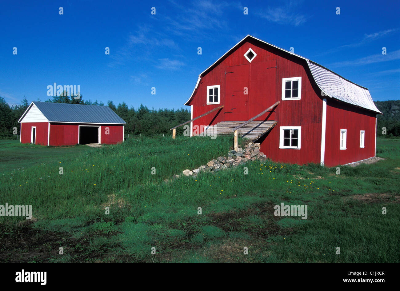 Kanada, Klotzes Charlevoix, Sainte Catherine Bay Stockfoto