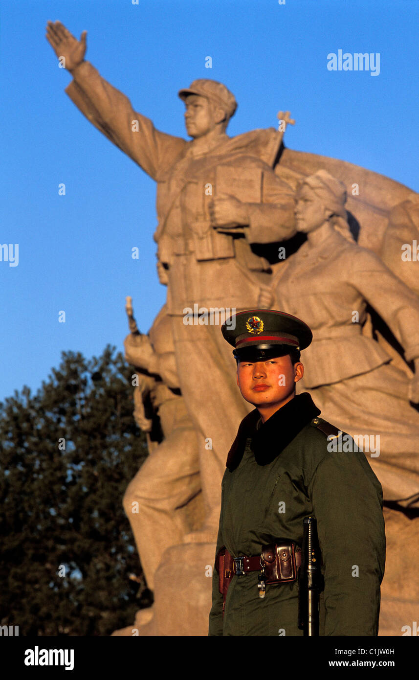 China, Peking, Tien ein Männer-Quadrat Stockfoto