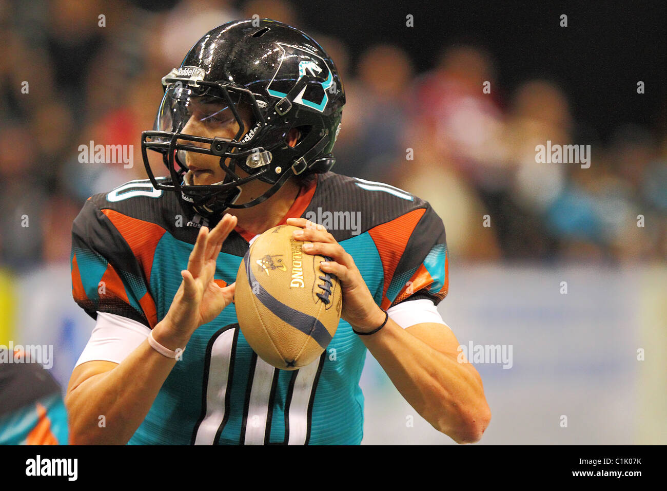 12. März 2011: Arena Football League Jacksonville Haie und Arizona Rattlers im US Airways Center in Phoenix Arizona. Stockfoto