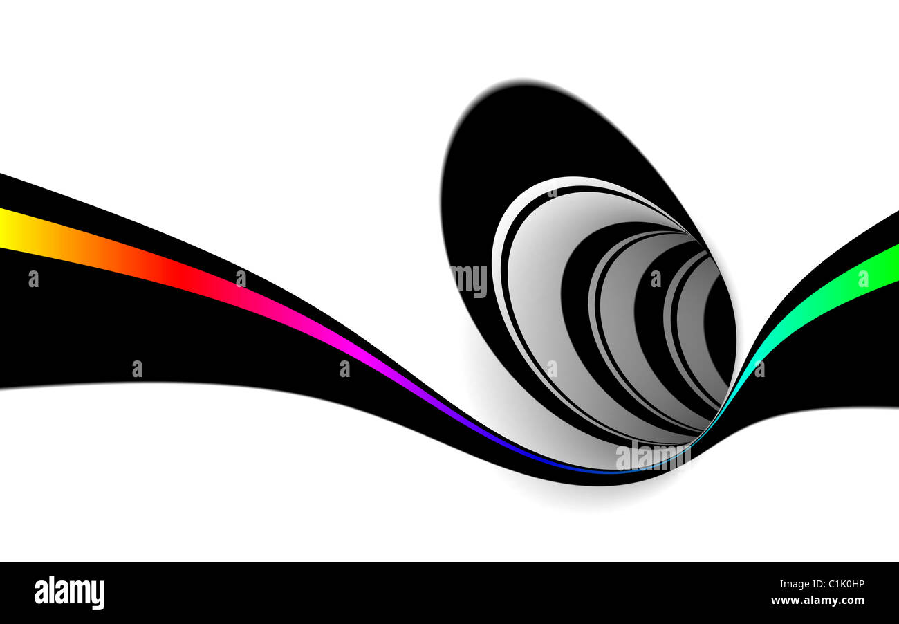 Abstrakt schwarz / weiß design Stockfoto