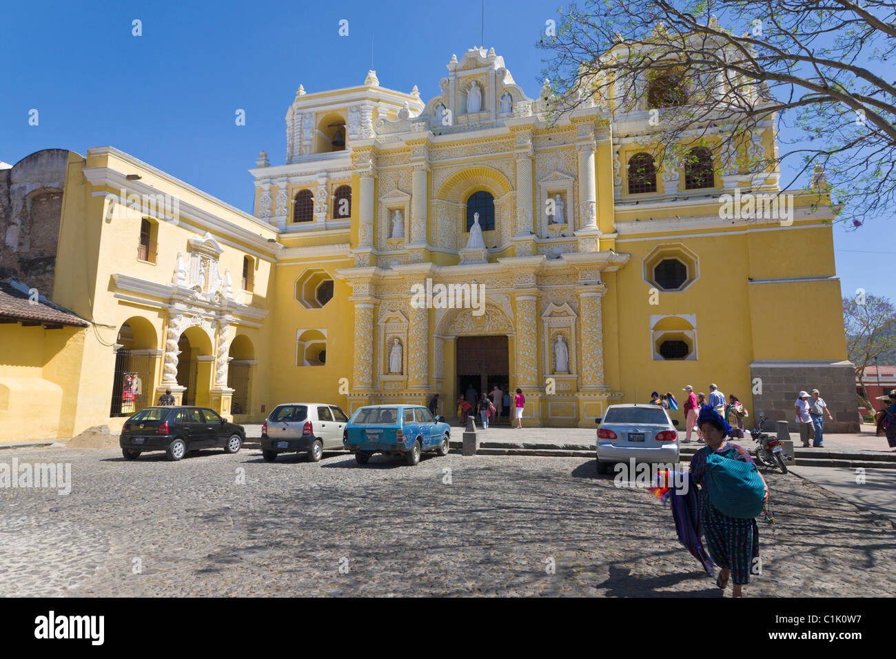 La Merced Kirche, Antigua, Guatemala Stockfoto