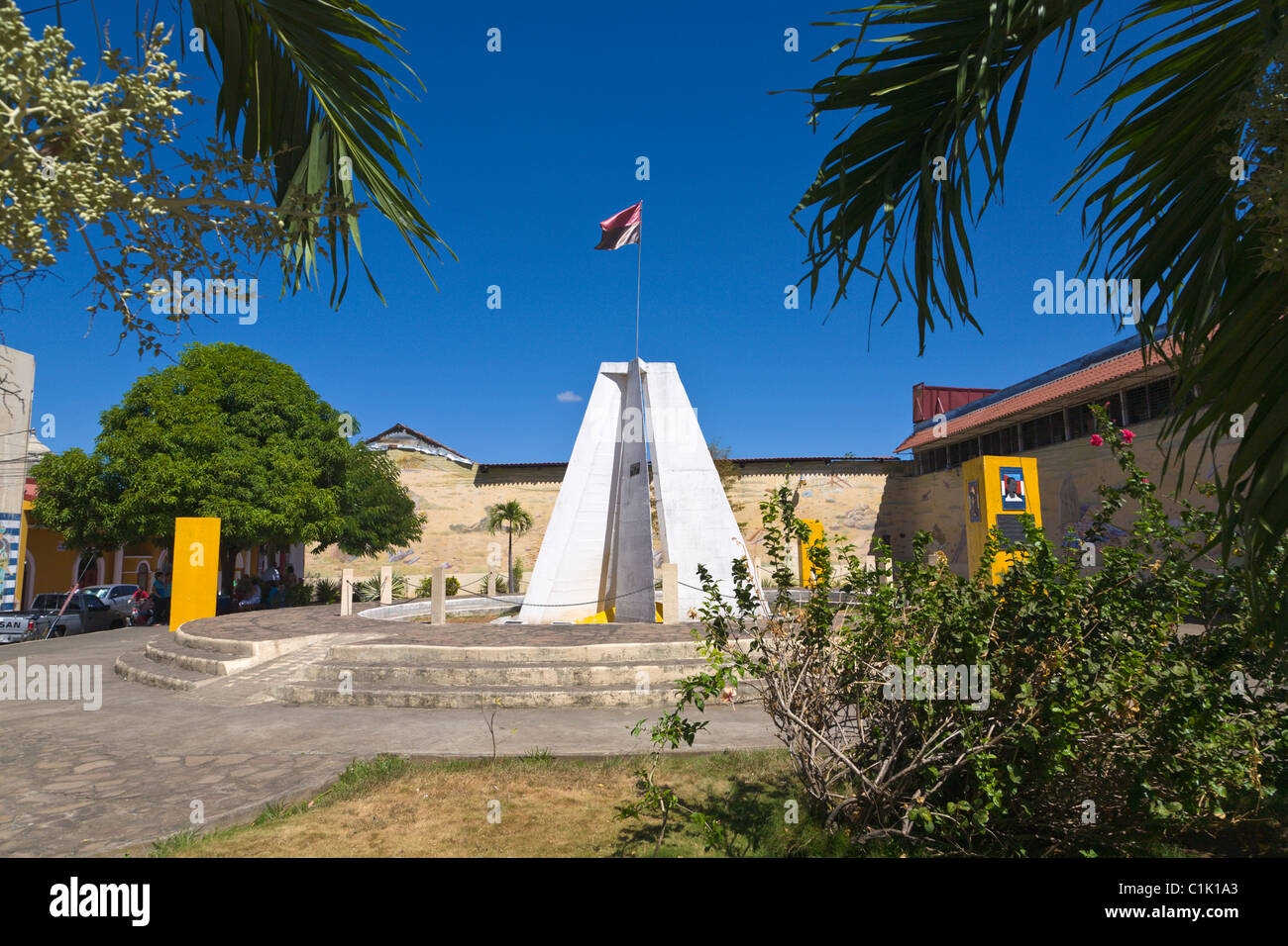Sandinista Denkmal für die Helden und Märtyrer von Leon, Leon, Nicaragua Stockfoto