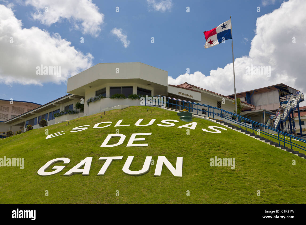 Gatun Schleusen, Panamakanal, Panama Stockfoto