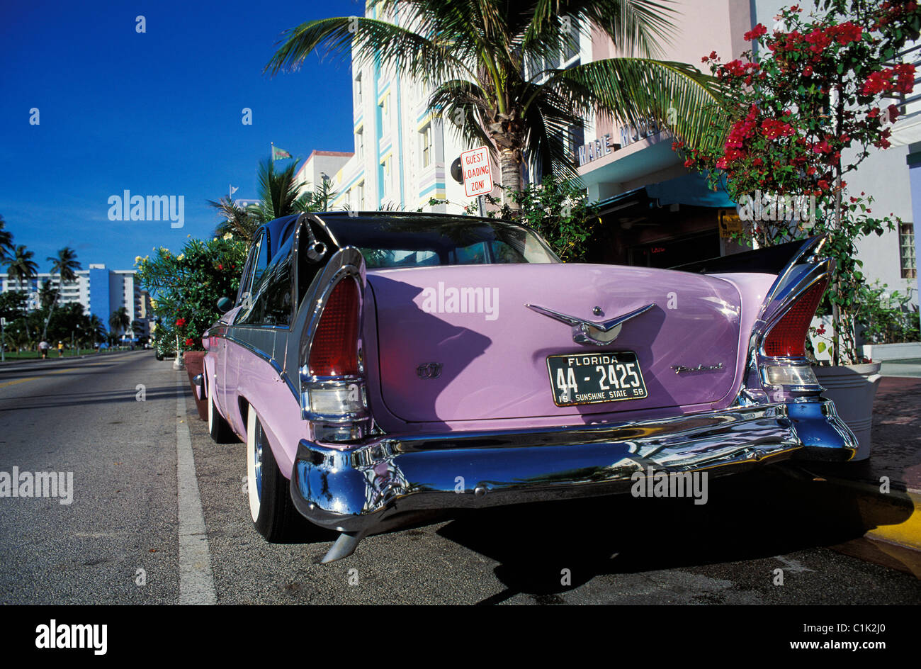 USA, Florida, Miami Beach, Art Deco-Viertel Stockfoto