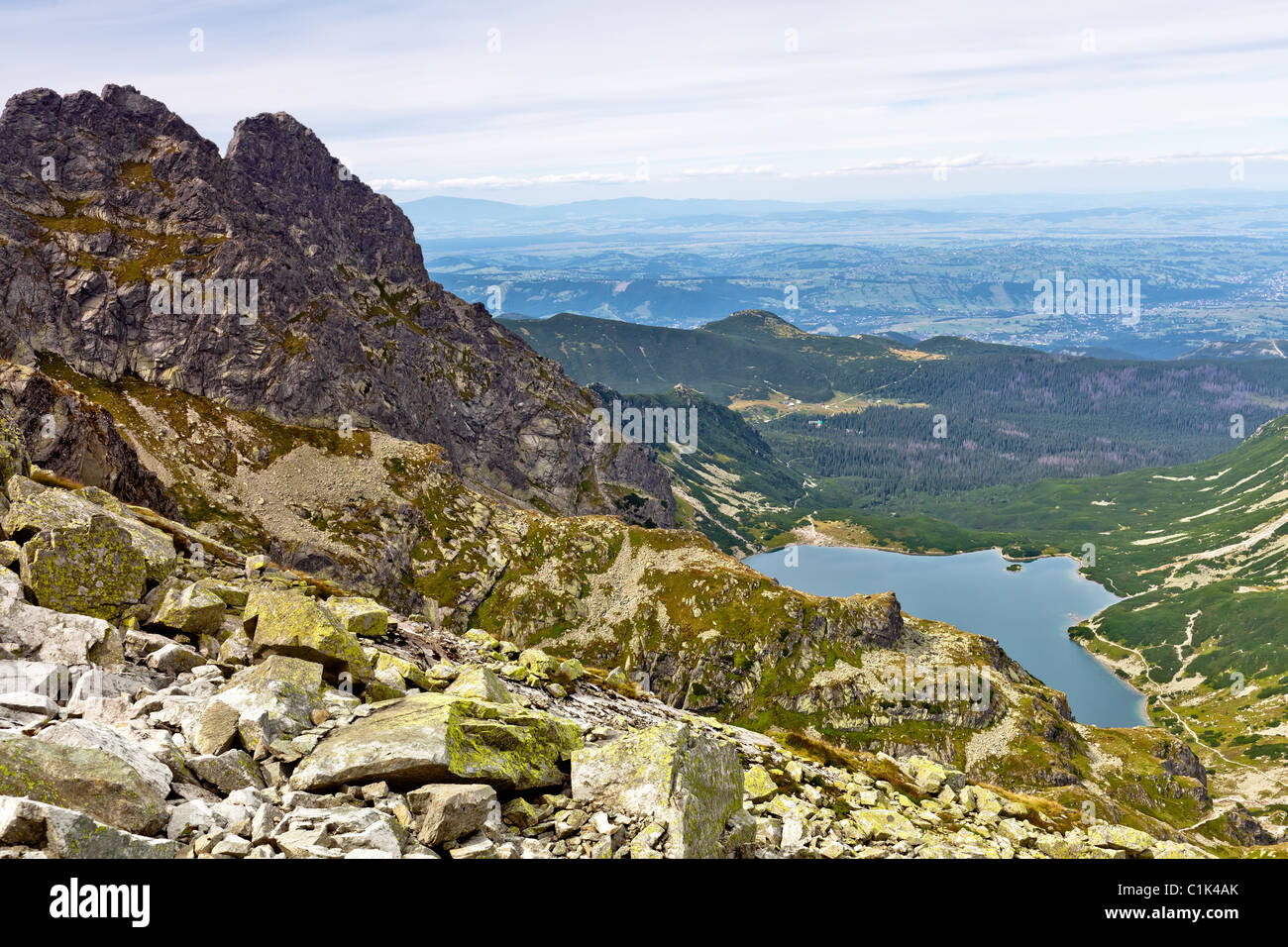 Sommer Berglandschaft in der polnischen Tatra Stockfoto