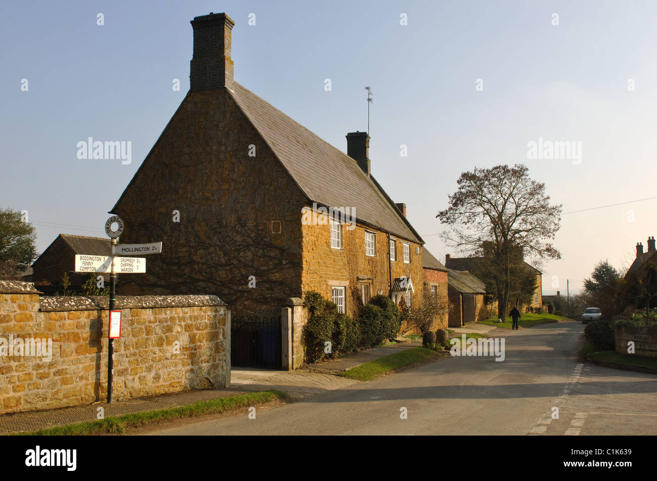 Claydon Dorf, Oxfordshire, England, UK Stockfoto