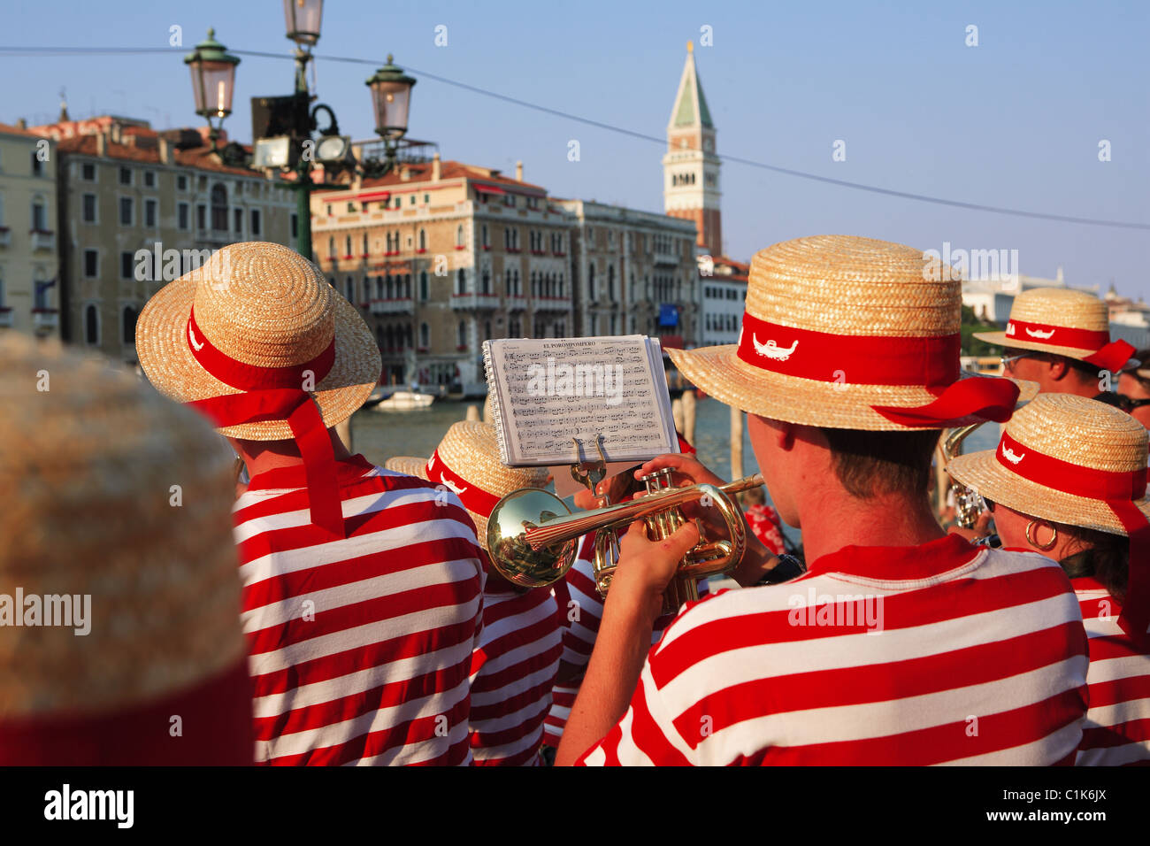 Italien, Veneto, Venedig, open Air Konzert Stockfoto