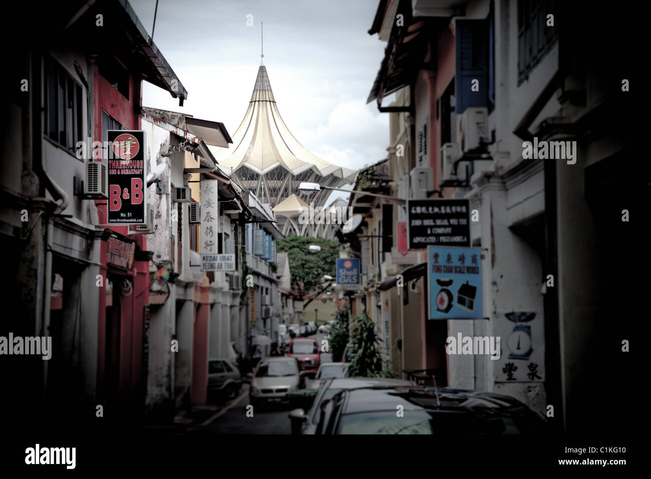 Staatlichen gesetzgebende Versammlung von Zimmerer Lane, Kuching Stockfoto