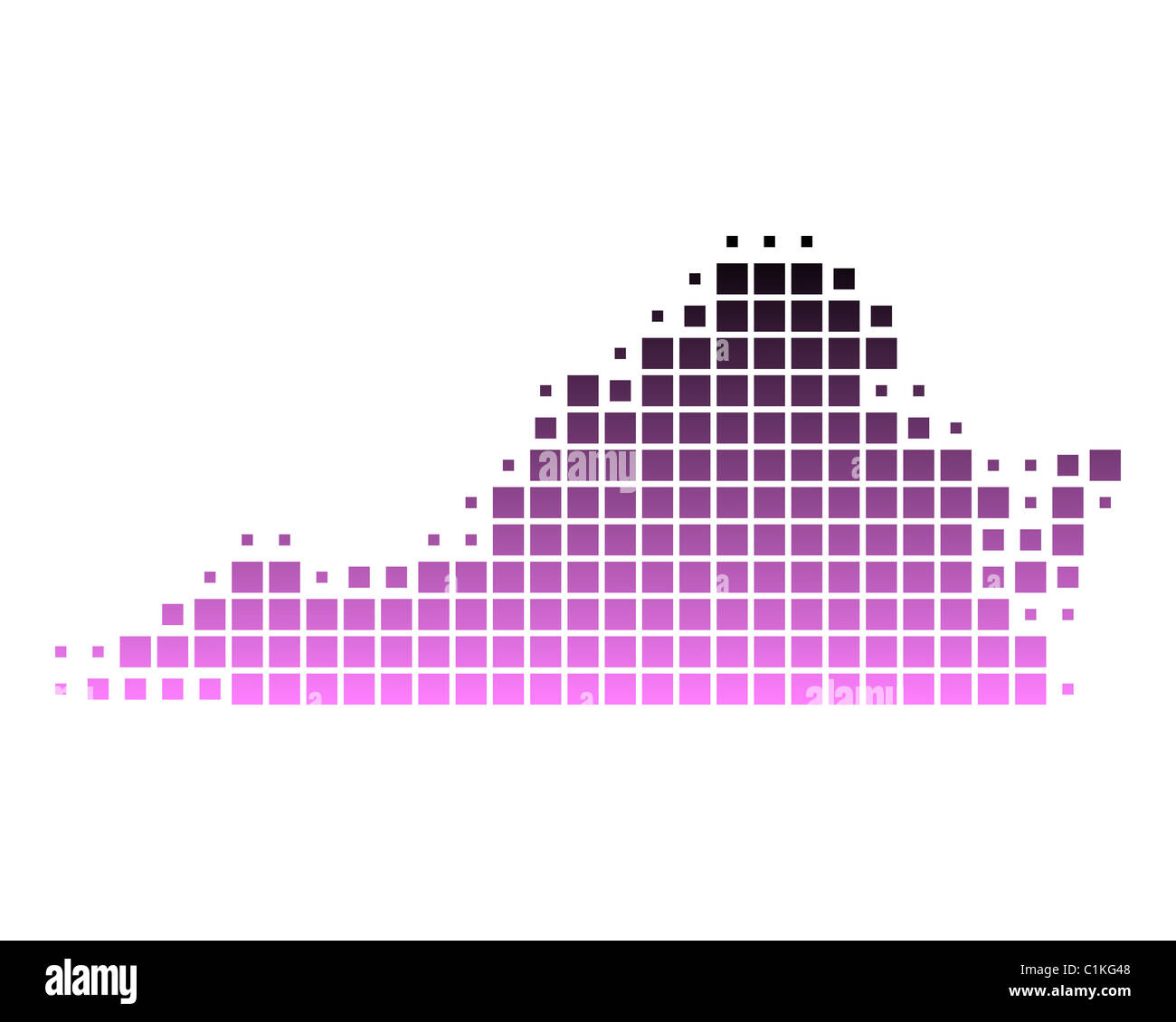 Karte von Virginia Stockfotografie Alamy