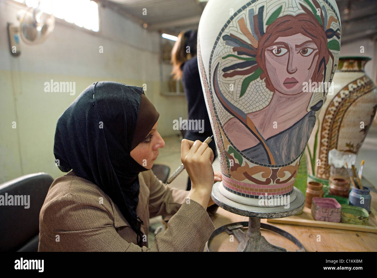 Jordan, Berg Nebo (alt804m)-Königin-Nour-Stiftung zum Basteln Stockfoto