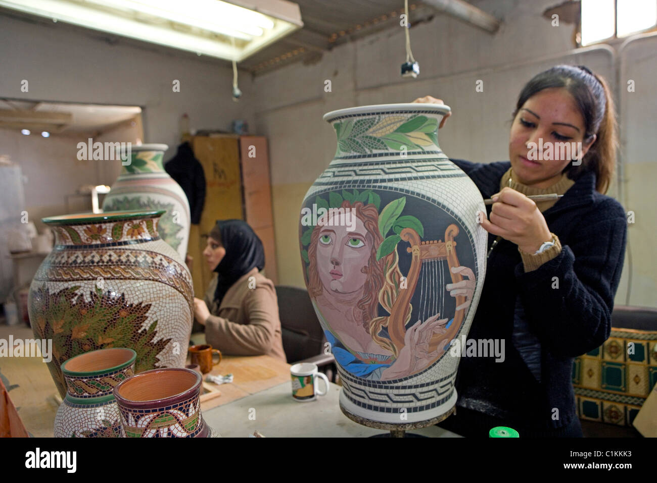 Jordan, Berg Nebo (alt804m)-Königin-Nour-Stiftung zum Basteln Stockfoto