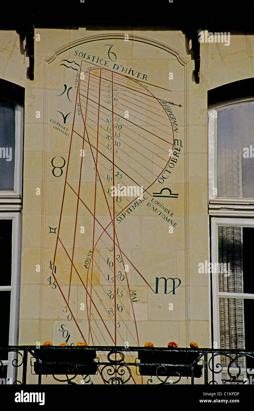 Frankreich, Loire-Atlantique, Nantes, Architektur entlang der Quai De La Fosse Stockfoto