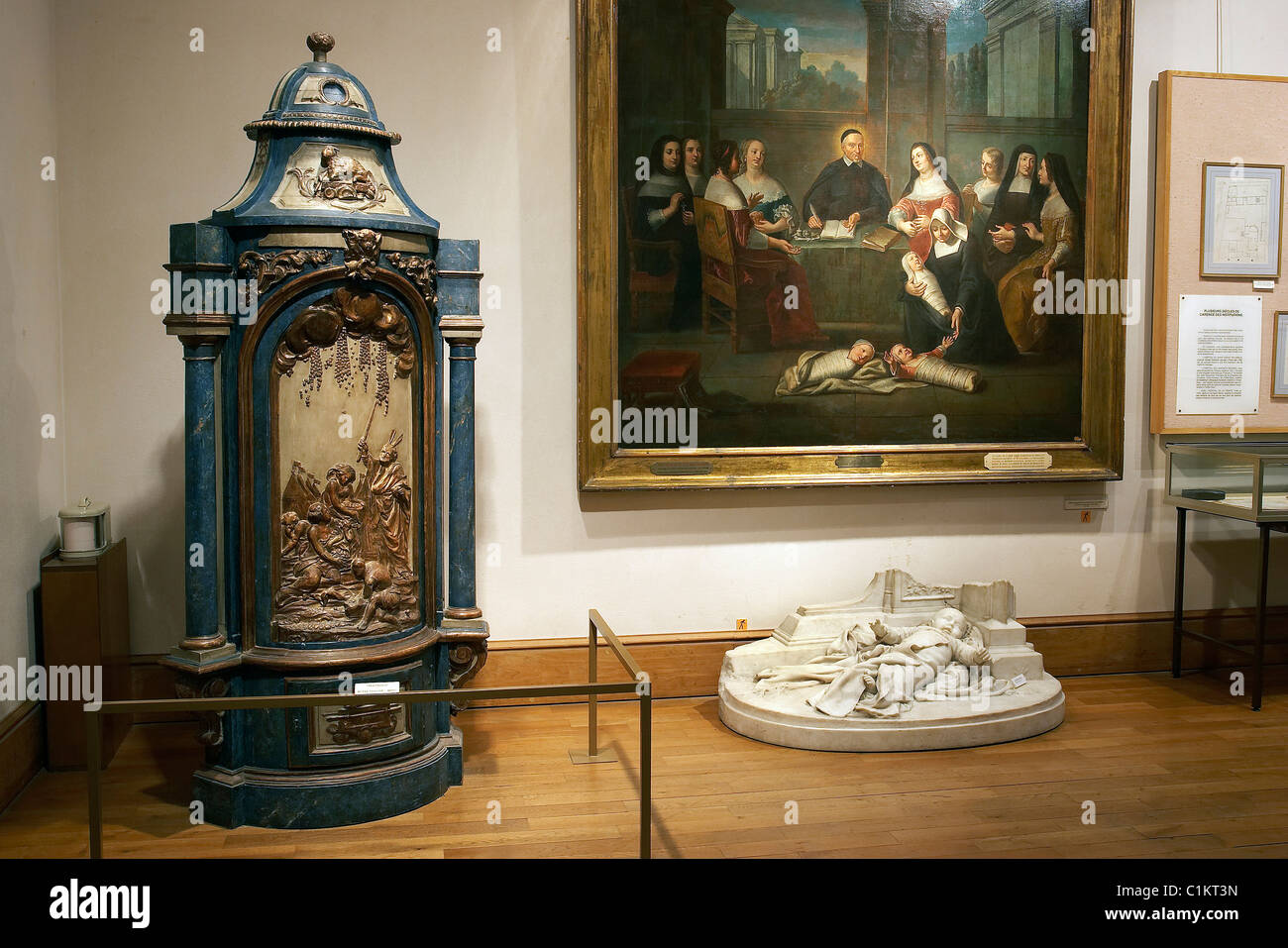 Frankreich, Paris, Museum der öffentlichen Unterstützung Zähler drehen für den Verzicht auf die Babys Stockfoto