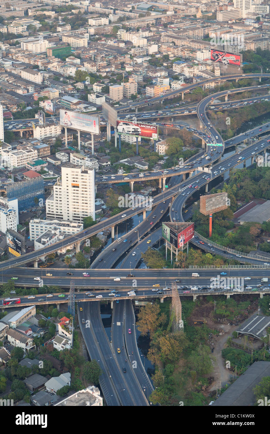 Kreuzung der Autobahnen, Bangkok, Thailand Stockfoto
