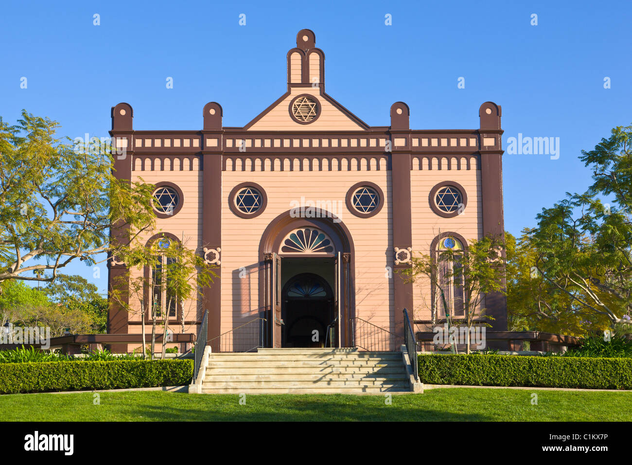 Beth Israel Synagoge, Heritage Park Victorian Village, Altstadt, San Diego, Kalifornien, USA Stockfoto