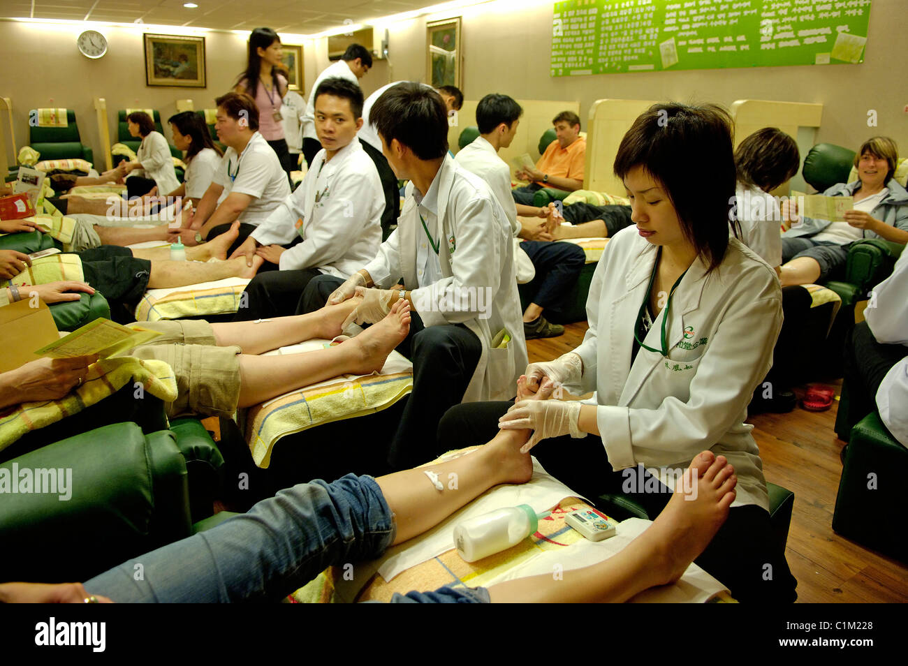 Taiwan, Taipeh, FußMassage, traditionelle chinesische Akupunktur