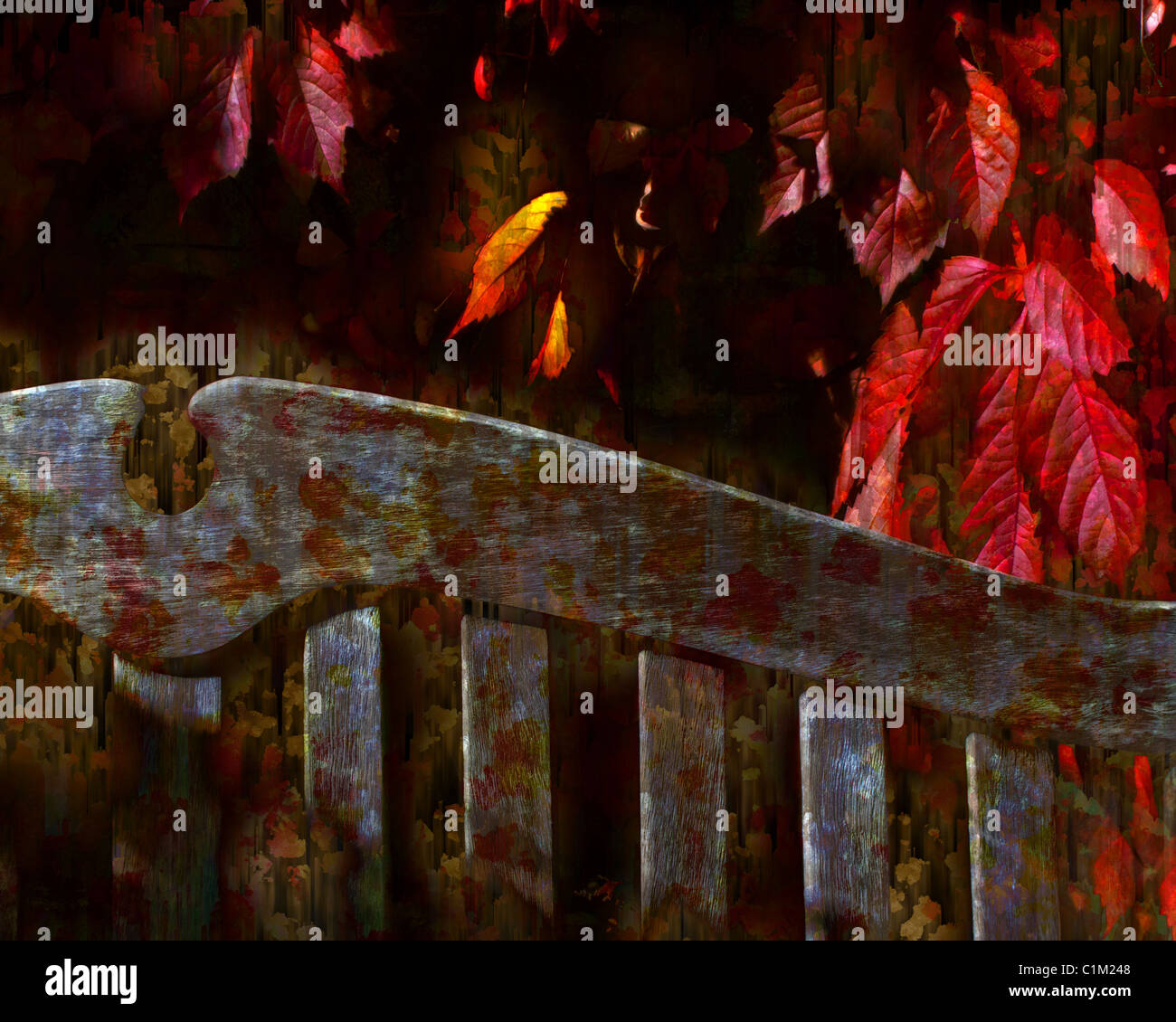 Fotokunst: Herbst-Detail Stockfoto