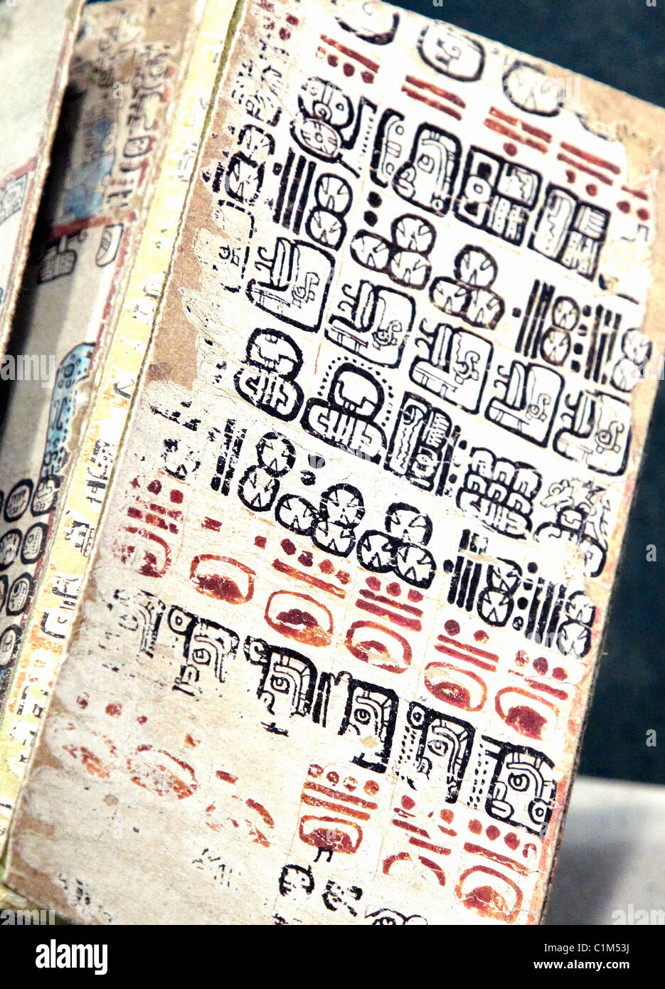 Maya schreiben anthropologischen Museum-Mexiko-Stadt Stockfoto