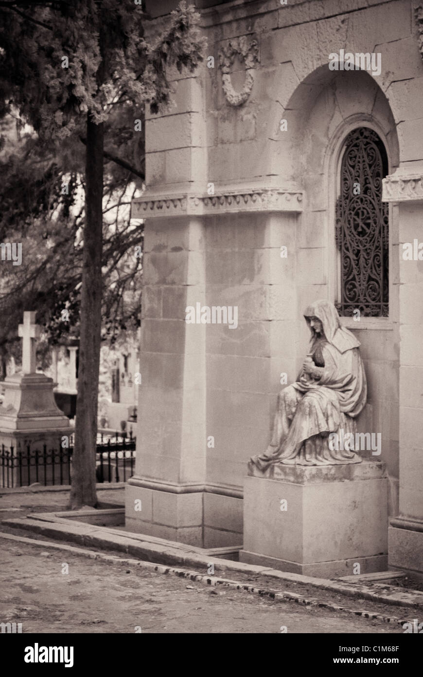 Schmerzensmutter Friedhof - Malta Stockfoto