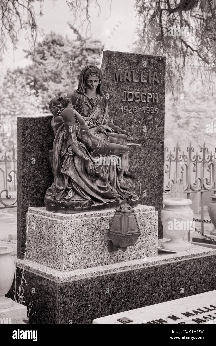 Schmerzensmutter Friedhof - Malta Stockfoto