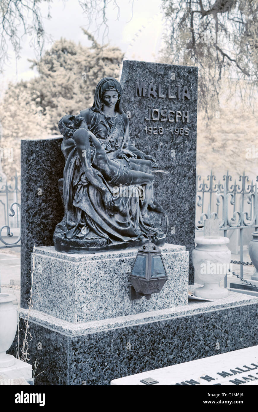 Schmerzensmutter Friedhof - Malta Stockfoto