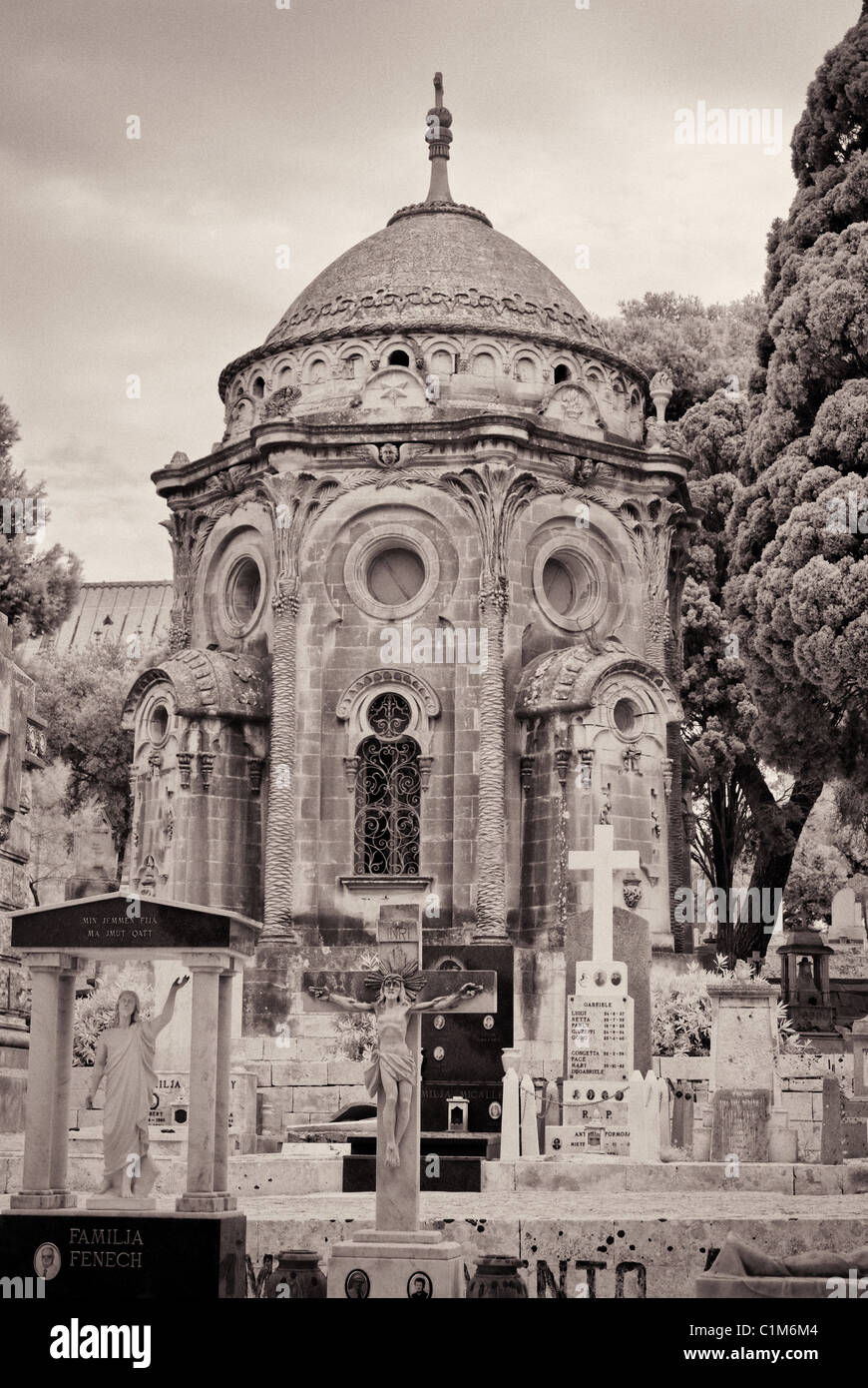 Schmerzensmutter Friedhof - Malta Stockfoto