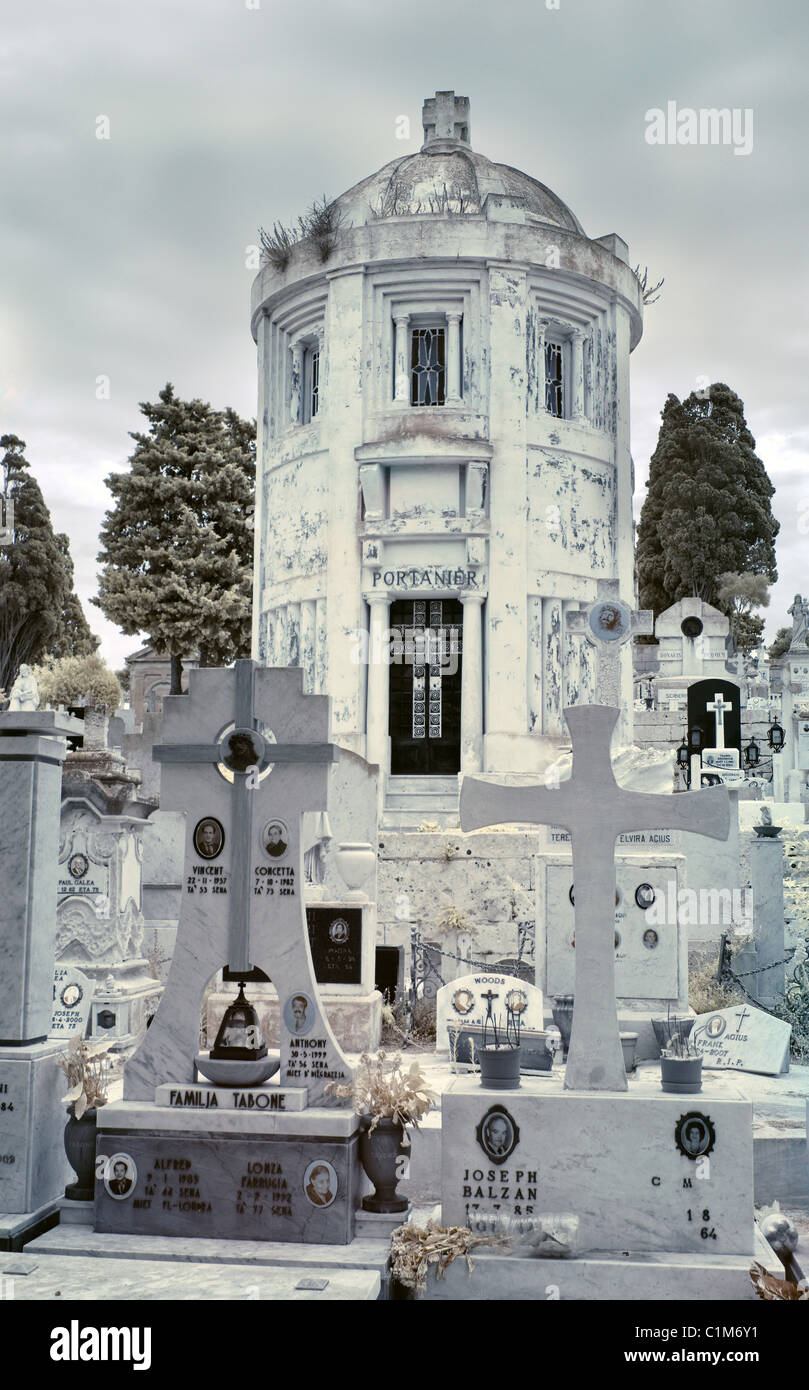 Schmerzensmutter Friedhof - Malta Stockfoto