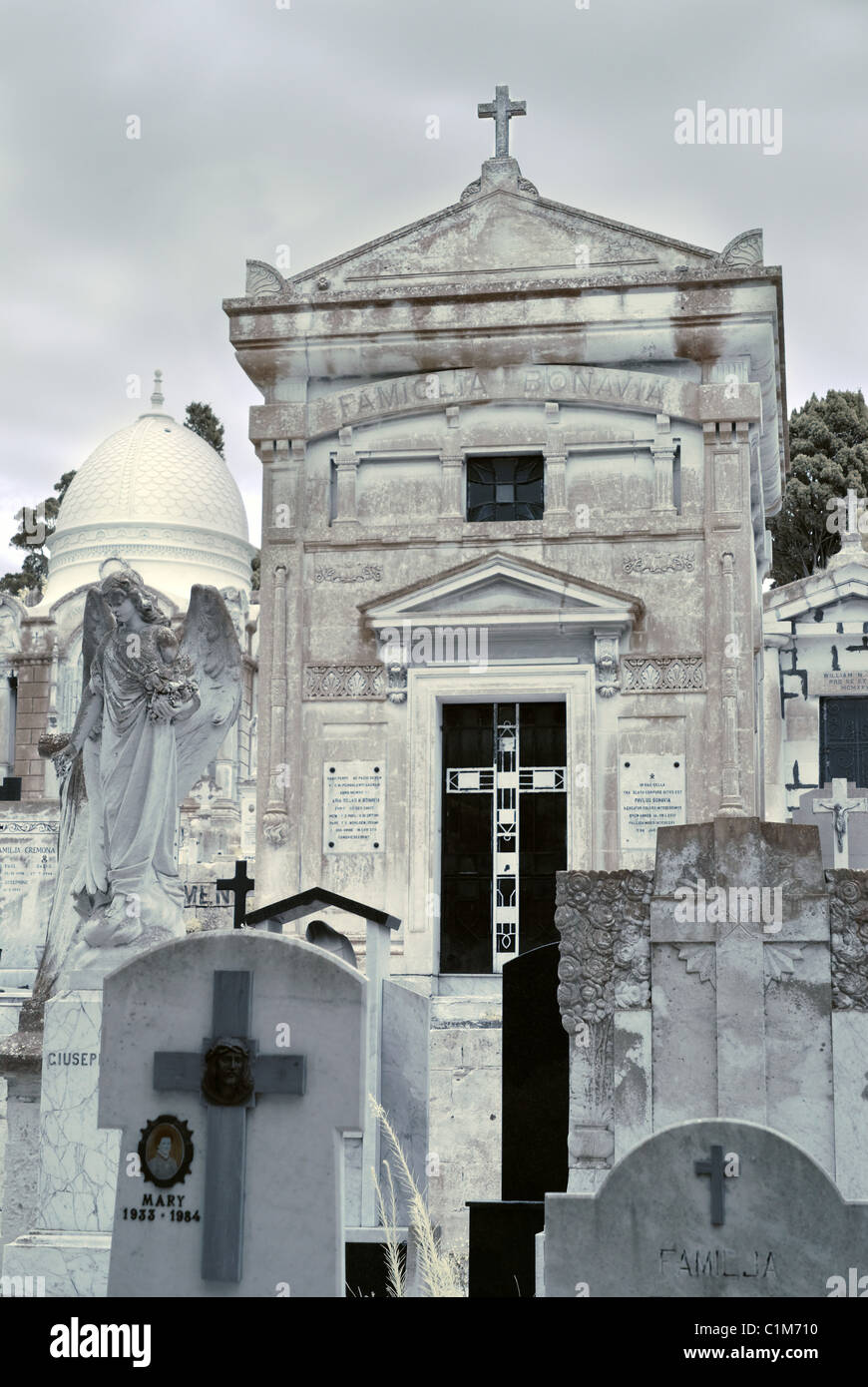 Schmerzensmutter Friedhof - Malta Stockfoto