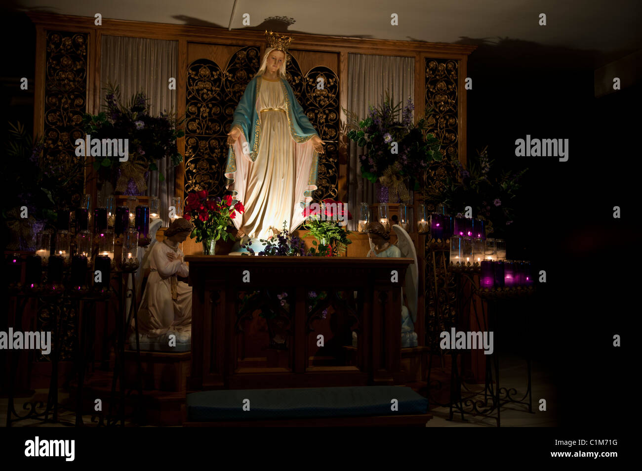 Schrein von unsere Dame der guten Hilfe - erste Marienerscheinung, genehmigt von der katholischen Kirche in den Vereinigten Staaten Stockfoto