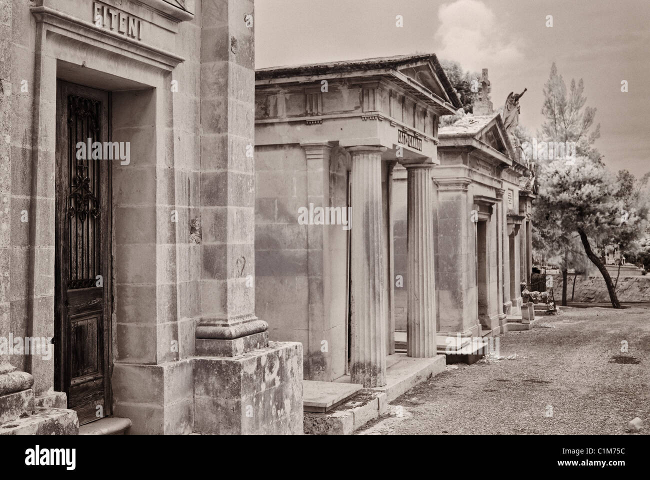 Schmerzensmutter Friedhof - Malta Stockfoto