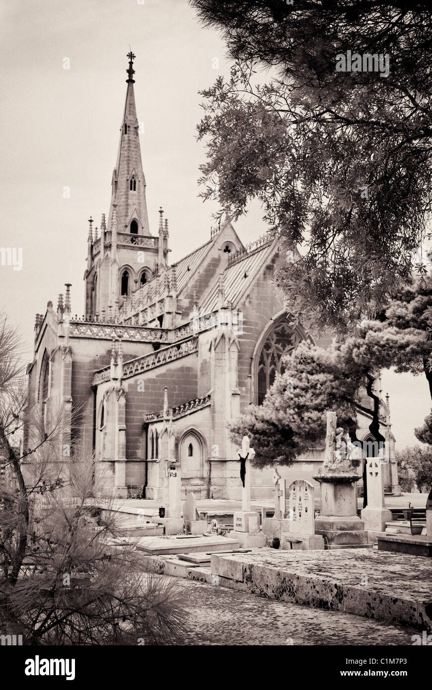 Schmerzensmutter Friedhof - Malta Stockfoto