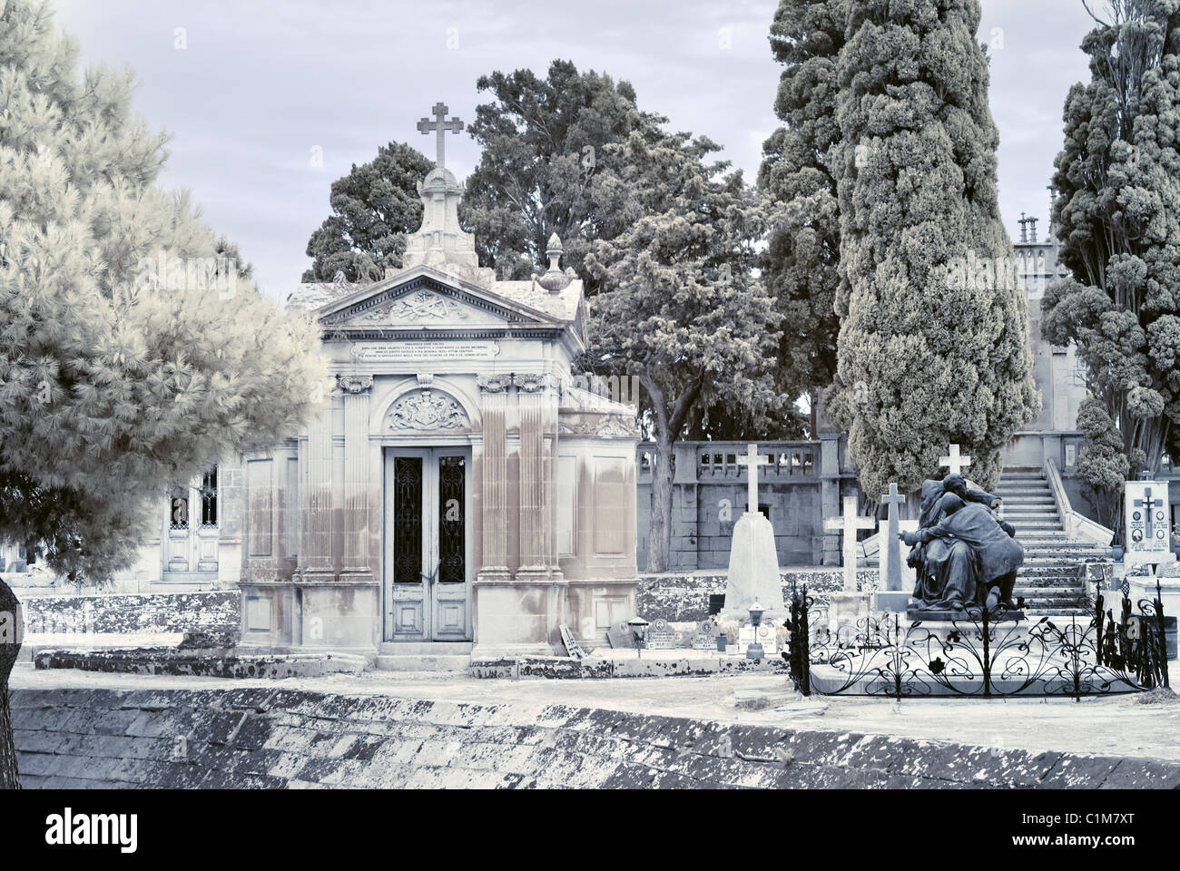 Schmerzensmutter Friedhof - Malta Stockfoto