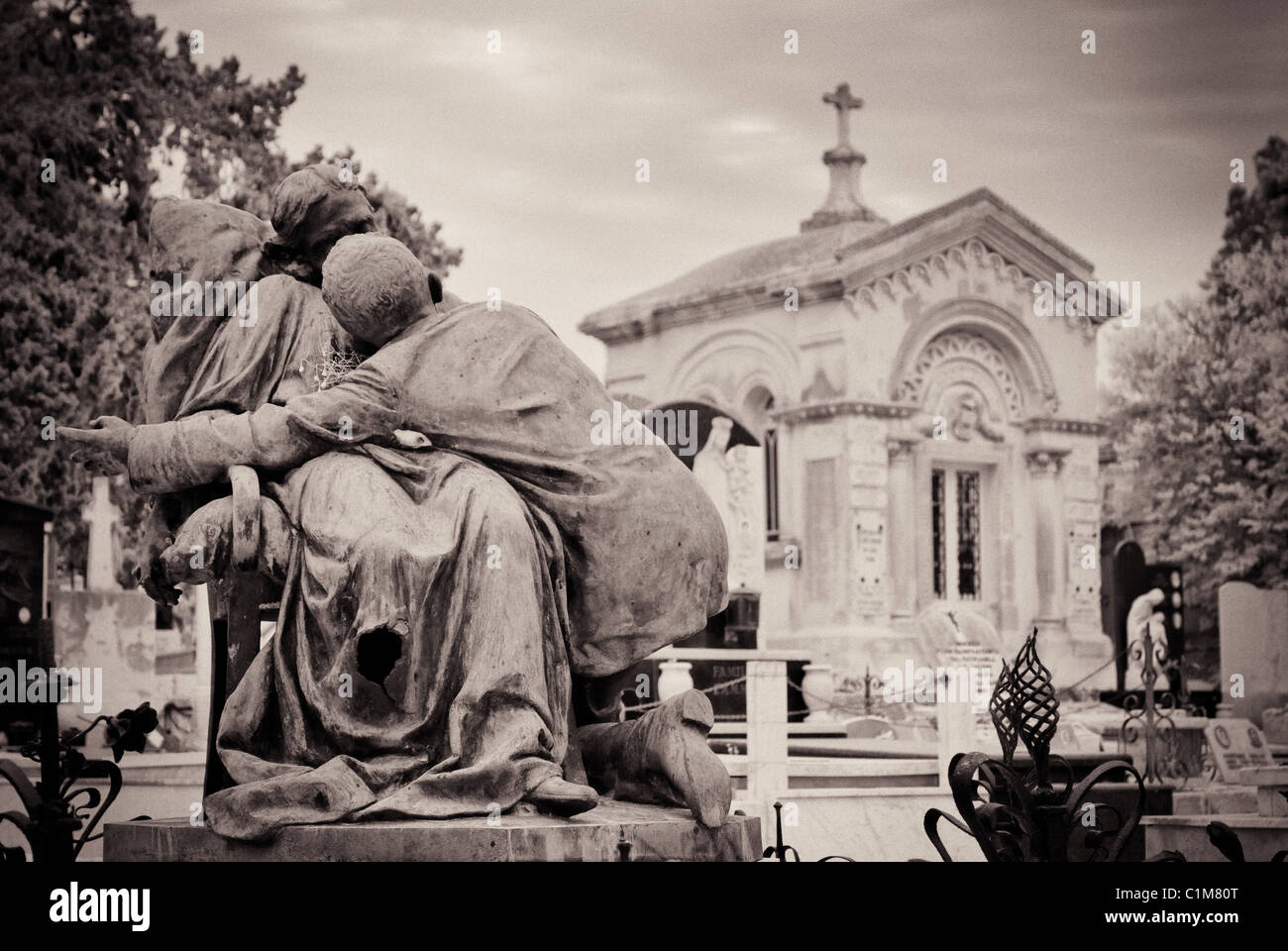 Schmerzensmutter Friedhof - Malta Stockfoto