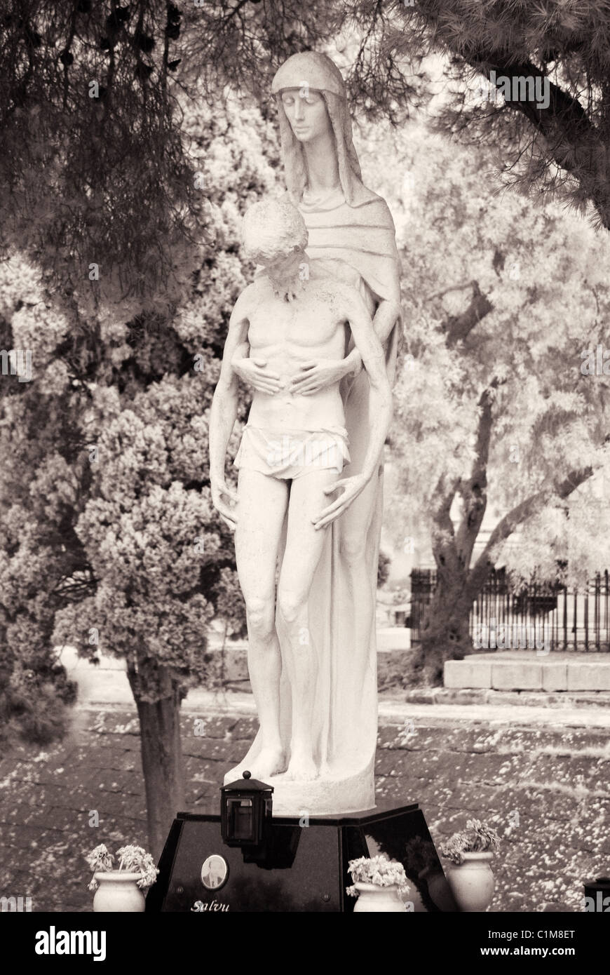 Schmerzensmutter Friedhof - Malta Stockfoto