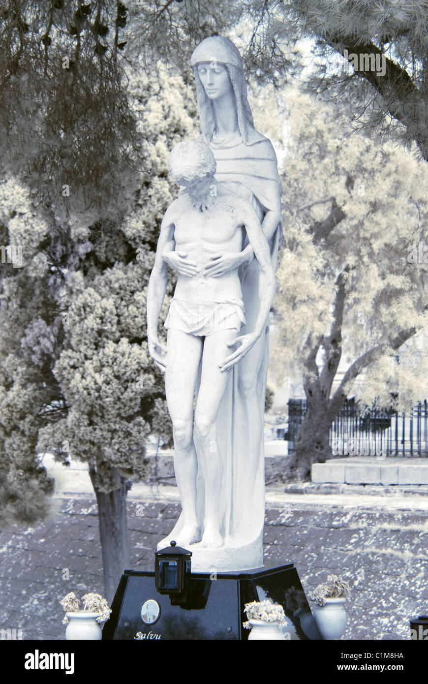 Schmerzensmutter Friedhof - Malta Stockfoto