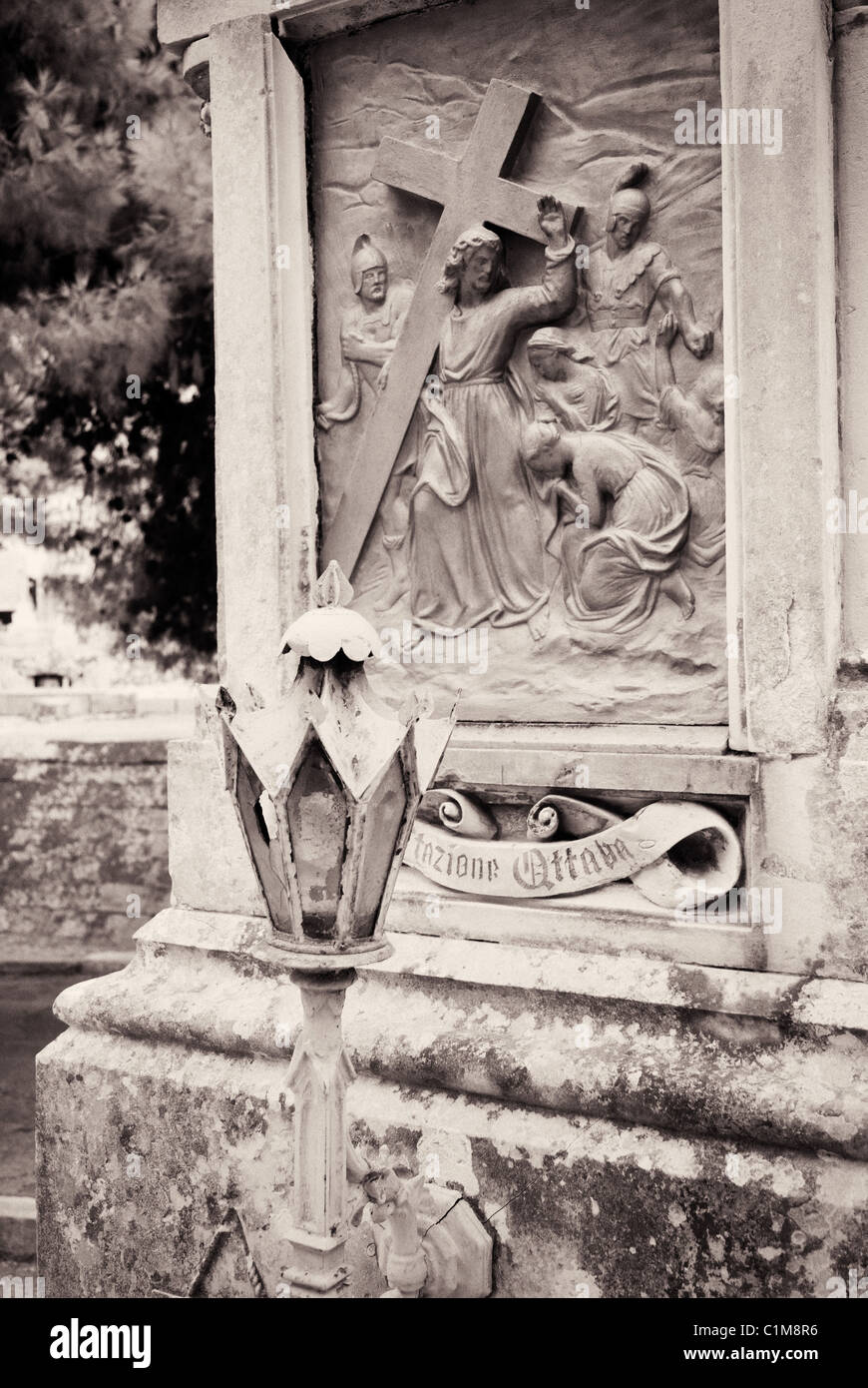 Schmerzensmutter Friedhof - Malta Stockfoto