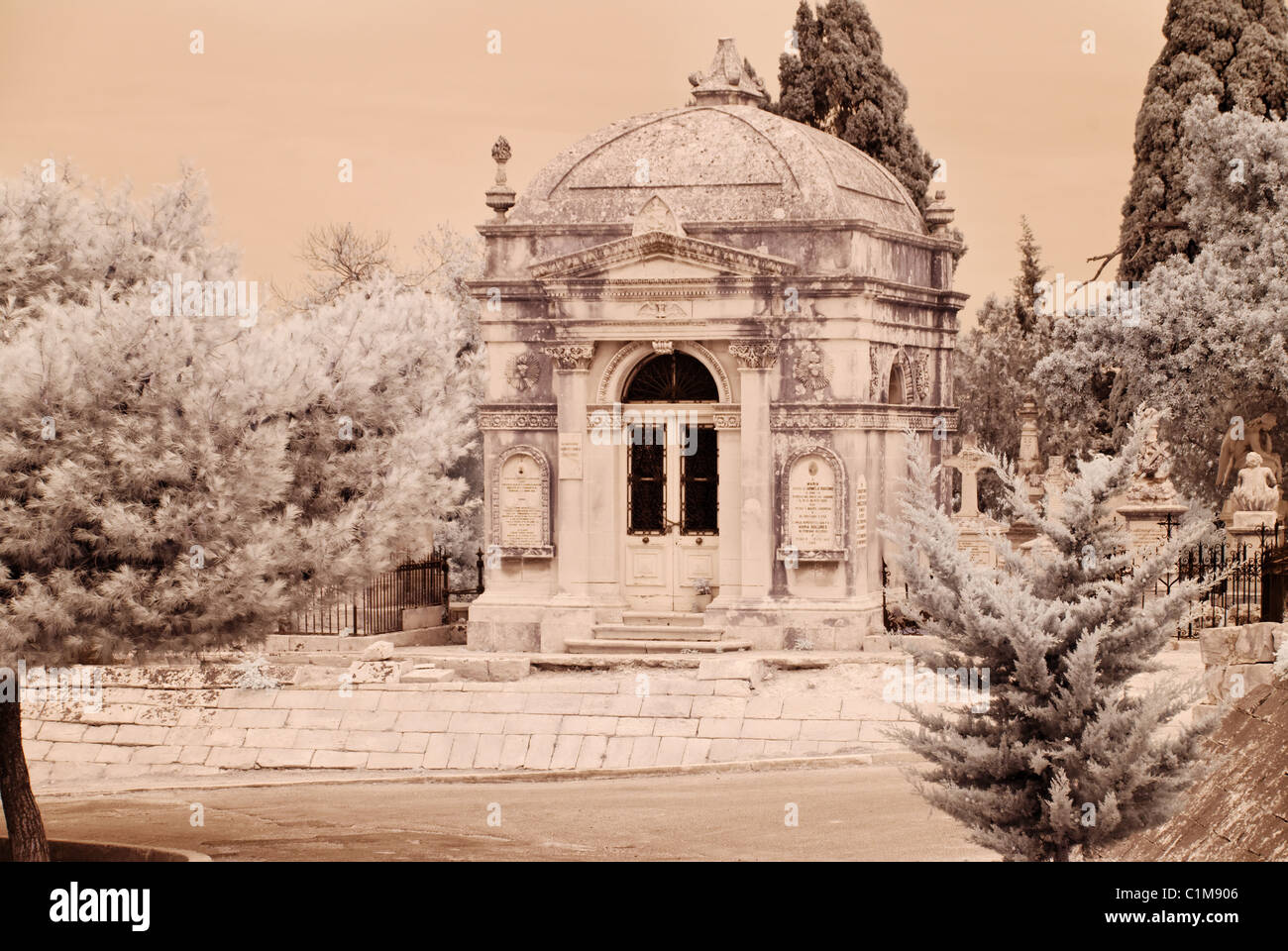 Schmerzensmutter Friedhof - Malta Stockfoto