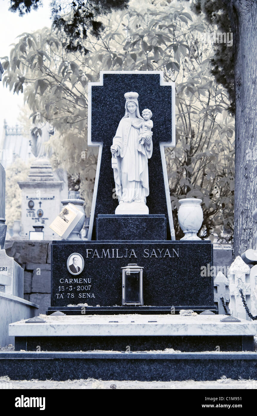 Schmerzensmutter Friedhof - Malta Stockfoto