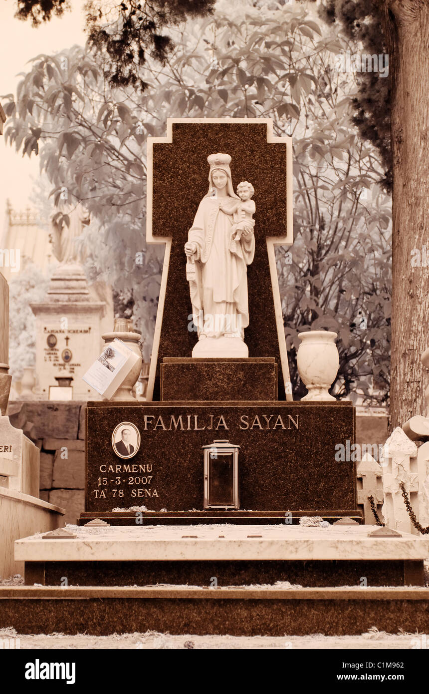 Schmerzensmutter Friedhof - Malta Stockfoto