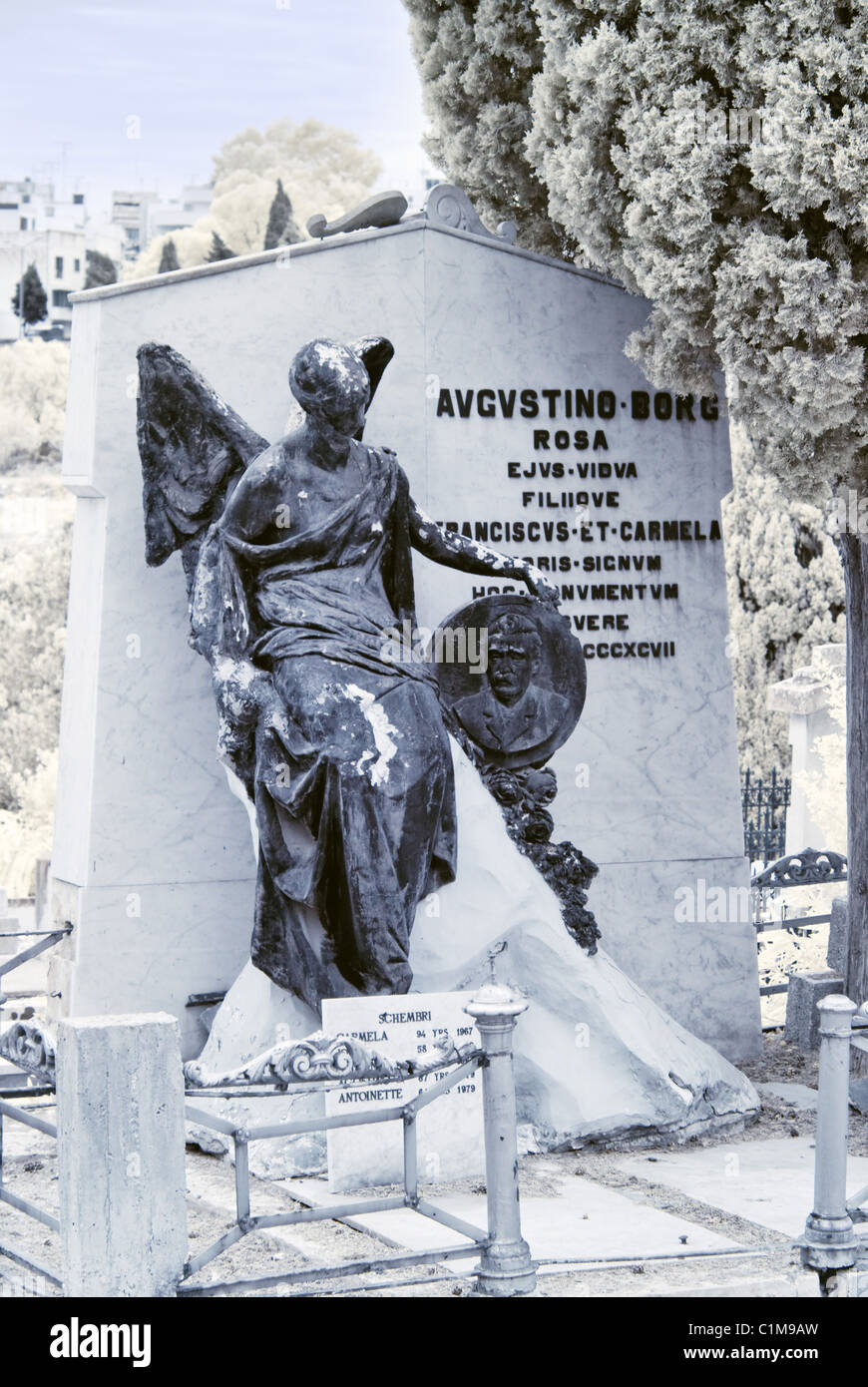 Schmerzensmutter Friedhof - Malta Stockfoto