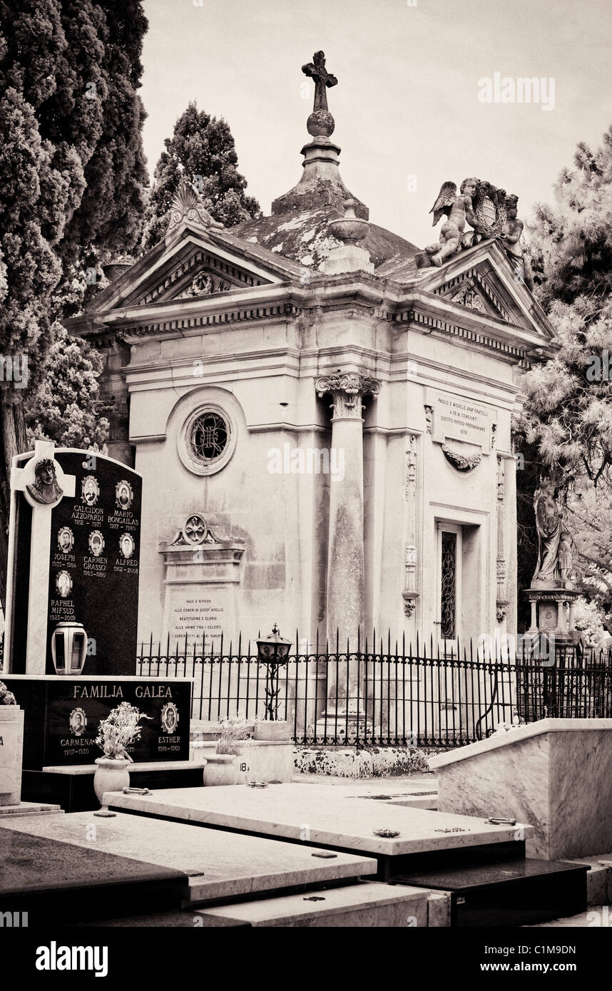 Schmerzensmutter Friedhof - Malta Stockfoto