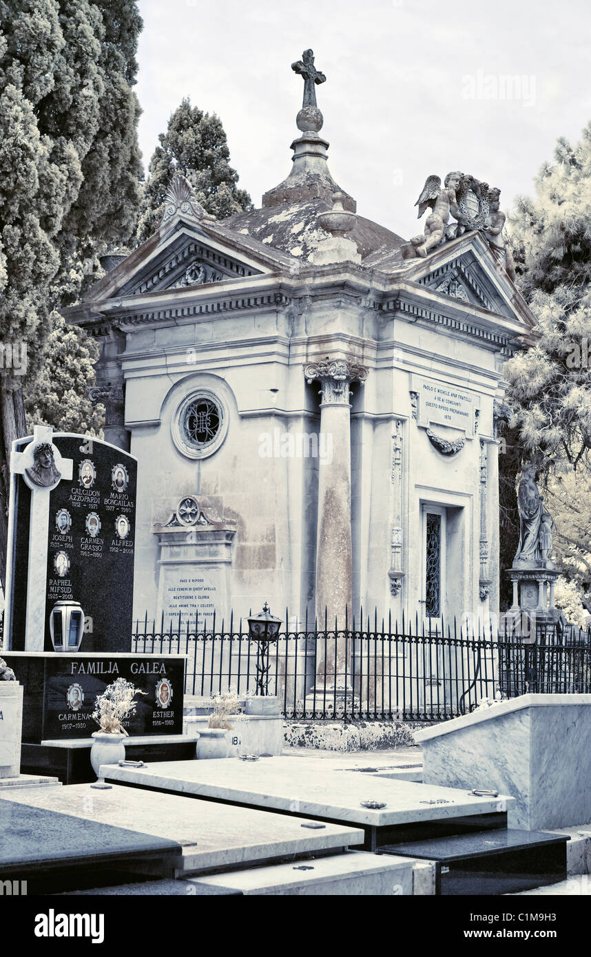 Schmerzensmutter Friedhof - Malta Stockfoto