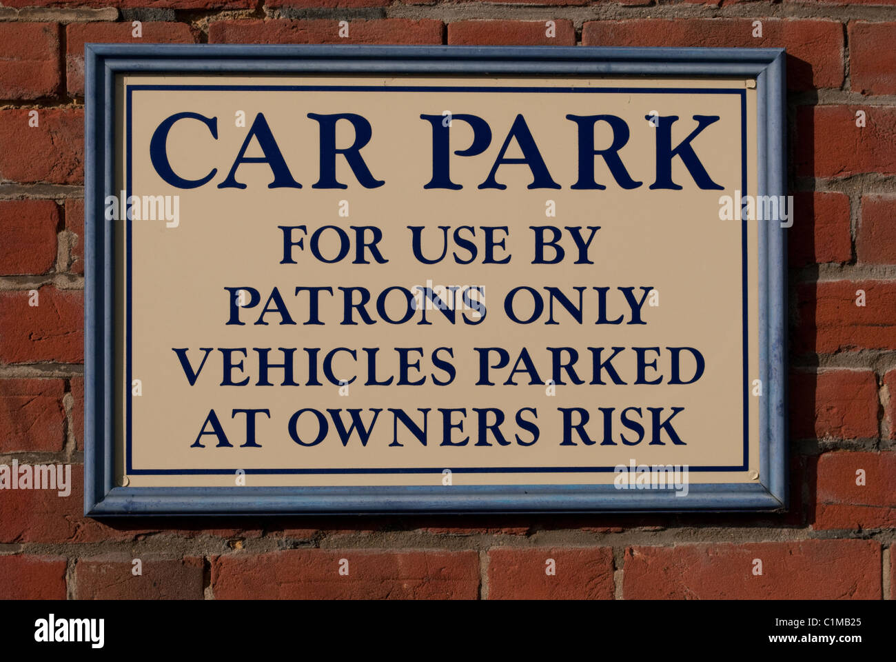 Ein Parkplatz-Schild Stockfoto