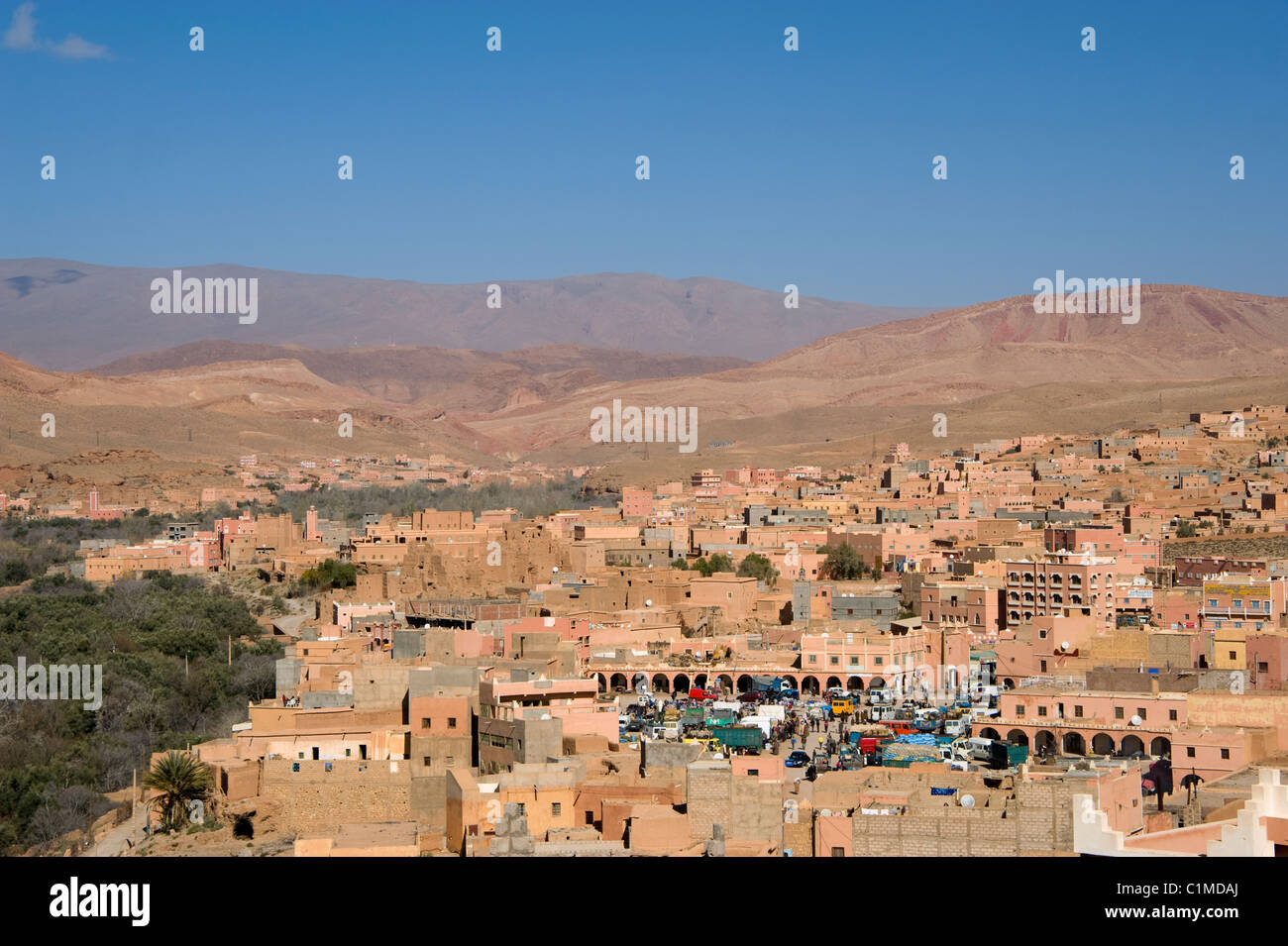 Die Stadt Boumalne Dades und Dades Tal, Marokko Stockfoto